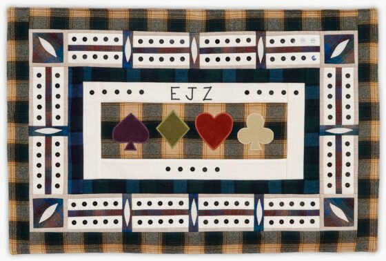 'Ed's Cribbage Board 1', a memorial quilt designed by Lori Mason