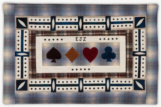 'Ed's Cribbage Board 2', a memorial quilt designed by Lori Mason