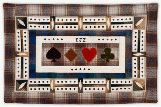 'Ed's Cribbage Board 3', a memorial quilt designed by Lori Mason