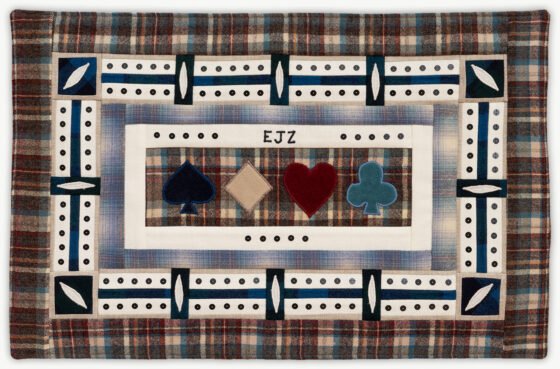 'Ed's Cribbage Board 4', a memorial quilt designed by Lori Mason