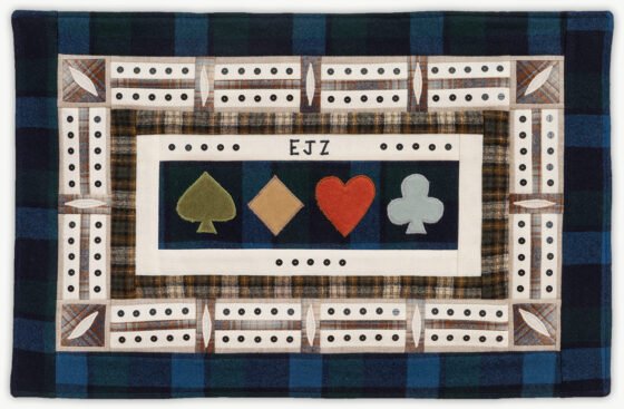 'Ed's Cribbage Board 5', a memorial quilt designed by Lori Mason