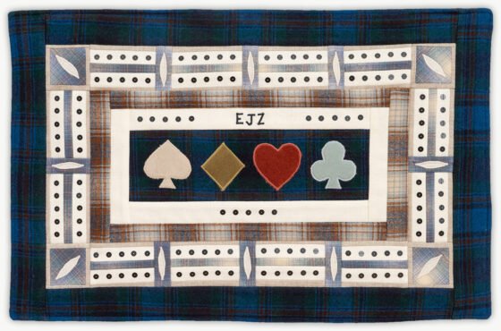 'Ed's Cribbage Board 6', a memorial quilt designed by Lori Mason